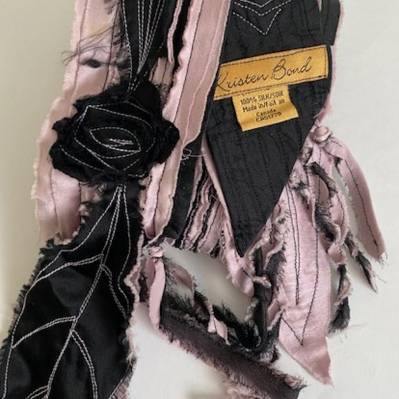 Kristen Bond Accessories - Ltd ed silk charmeuse scarf - pink